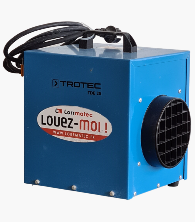 Photo Materiel - Chauffage Electrique 220V - TROTEC TDE25 - Lorrmatec