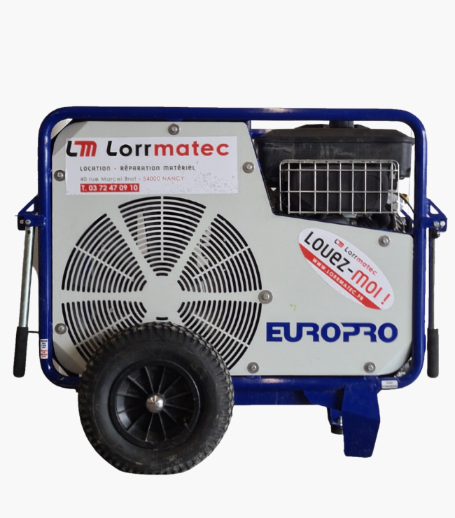 Photo Materiel - Compresseur Thermique 1000L EUROMAIR EUROPRO 100TH - Lorrmatec